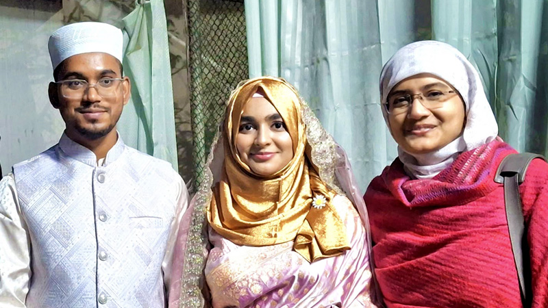 বাগছাস নেত্রীকে বিয়ে করলেন এনসিপির হান্নান মাসউদ